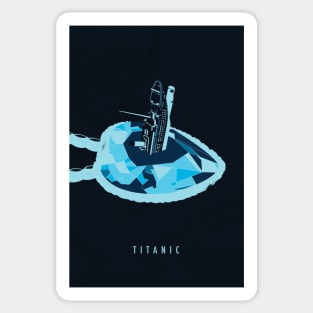 Titanic film print Sticker